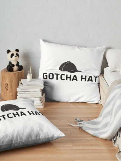 Gotcha Hat Jake Paul Funny Throw Pillow Official Jake Paul Merch