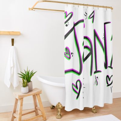 Jana Jake Paul Tana Mongeau Shower Curtain Official Jake Paul Merch