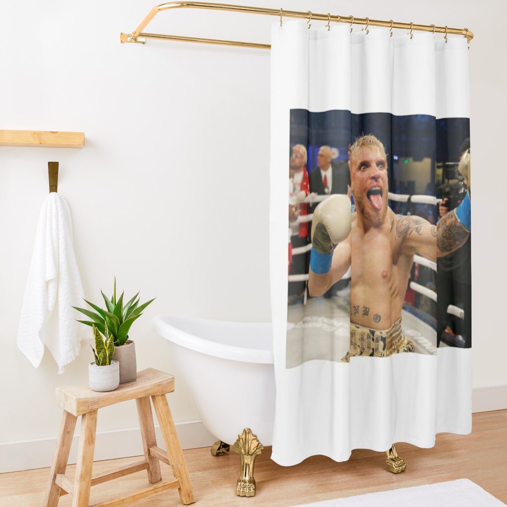 Jake Paul Poster Shower Curtain Official Jake Paul Merch